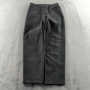 Vintage 90s Levis 550 Jeans Womens 10 (Fits 27x27) Black Faded Skater Brazil Y2K